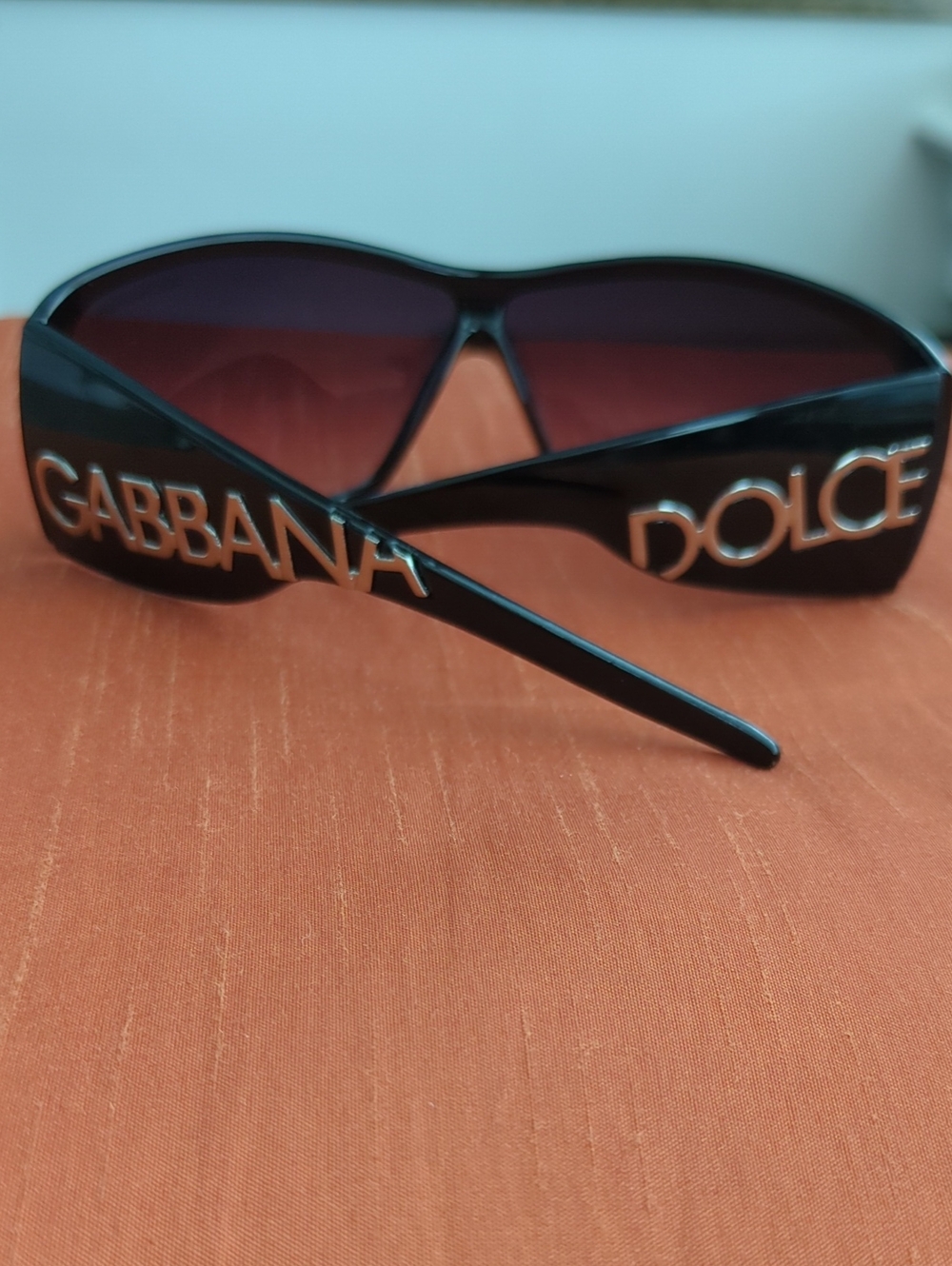 Dolce & Gabbana Black Sunglasses with Silver Logo Accent